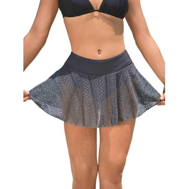 Beautyin Women's Boardshort Swim Skirt High Waisted Tankini Swimwear Shorts S-XL