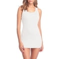 thumbnail image 1 of Beautyin Women's Long Camisole Shelf Bra Solid Racerback Tank Top Undershirt, 1 of 9