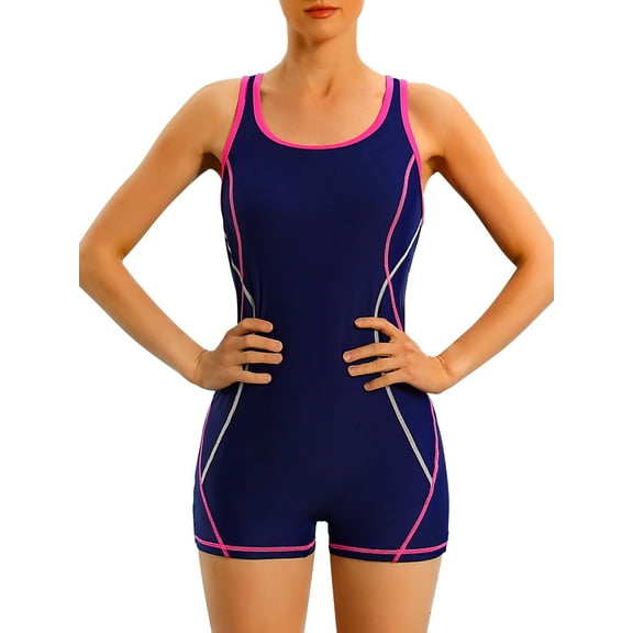 Beautyin Women's Swimming Suit One Piece Swimsuit Boyleg Sport Swimwear