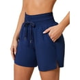 thumbnail image 1 of Beautyin Womens Quick Dry 6" High Waisted Swim Board Shorts Beach Shorts with Pockets, 1 of 8