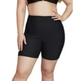 thumbnail image 1 of Beautyin Womens Solid Plus Size Swim Shorts High Waisted Swimsuit Shorts Boyleg Swim Bottoms with 2 Side Pockets Board Shorts, 1 of 7