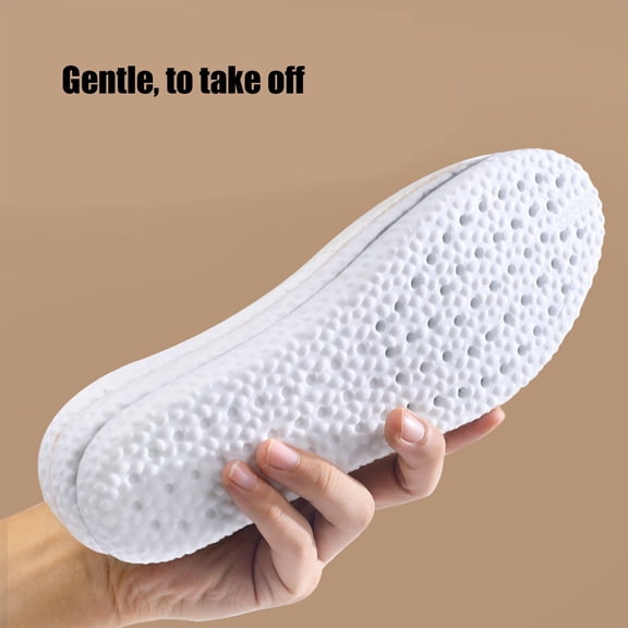 Beautynvta 1 Pair Wool Insoles, Shock Absorbing Cushioning Sports Inserts for Men Women, Winter Thermal Shoe Insoles, PU Bottom, High Resilience, Size 35-36