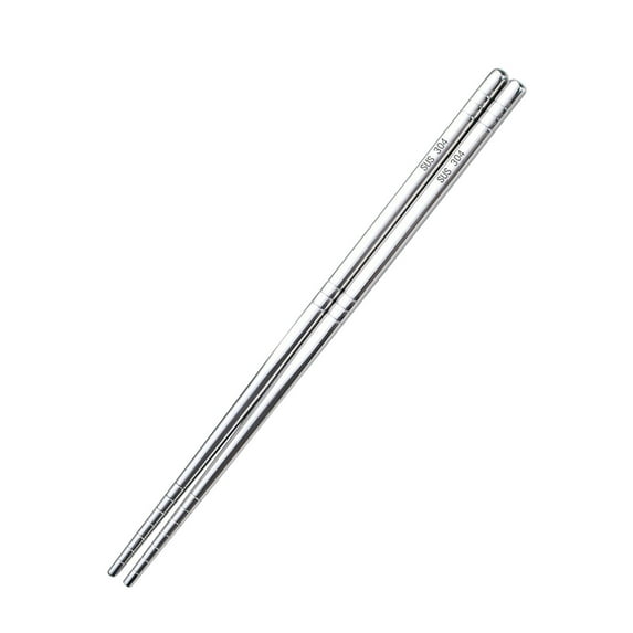 Beautynvta 1 Pairs Stainless Steel Chopsticks, Reusable Metal Chopsticks, Non-Slip Lightweight Stainless Steel Chopsticks, Dishwasher Safe, 9.1 In Chopsticks Gift
