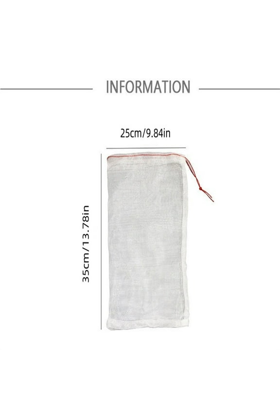 10 Pcs Fruit Protection Bags with Drawstring, Nylon Net Barrier Bag for Protecting Plant Fruit Flower Vegetable, Reusable Mesh Protection Bag, 9.8''x13.8''