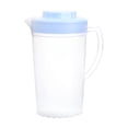 thumbnail image 1 of Beautynvta 2 Litre Clear Plastic Pitcher with Lid, Large Plastic Ice Tea Jug for Fridge, Clear Water Pitcher for Hot/Cold Lemonade Juice Beverages, BPA Free, Blue, 1 of 6