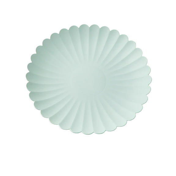 Beautynvta 2 PCS Flower Shaped Plastic Plates, Salad Plates Vegetables Plates for Kitchen, Dinner Plates for Cake Snacks Side Dish, Microwave Dishwasher Safe, 8.85 Inch