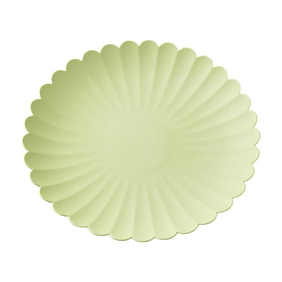 Beautynvta 2 PCS Flower Shaped Plastic Plates, Small Salad Plates Vegetables Plates for Kitchen, Mini Dinner Plates for Cake Snacks Side Dish, Microwave Dishwasher Safe, 6.49 Inch