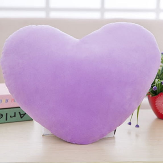 Beautynvta 2 Pcs 4'' Mini Heart Toy Pillows, Cute Heart Decorative Pillow, Table Decorative Ornaments, Mini Soft Plush Heart Throw Pillow for Bedroom, Living Room, Office Decoration