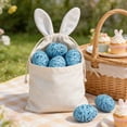 thumbnail image 1 of Beautynvta 2 Pcs Colored Rattan Ball for Basket Filler, 2.56'' Natural Rattan Weaving Ball, Easter Vase Filler Tabletop Decor, Holiday Decorative Eggs, Light Blue, 1 of 6
