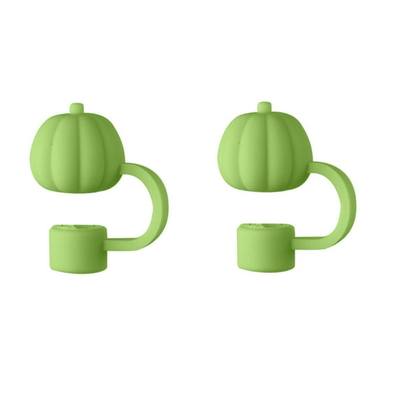 Beautynvta 2 Pcs Halloween Straw Covers for Cup 40oz/30oz Tumbler, 10mm Reusable Pumpkin Drinking Straw Topper Accessories for Halloween Party