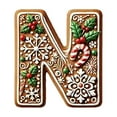 thumbnail image 1 of Beautynvta 26 Initial Letter Ornaments Christmas Tree Decoration, 3.9'' Acrylic Candy Letter Christmas Pendant, Personalized Hanging Alphabet Letters for Christmas Tree Ornament, N, 1 of 4