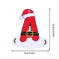 thumbnail image 1 of Beautynvta 26 Initial Letters Ornaments Christmas Tree Decoratin, 4'' Acrylic Red Christmas Letter Pendant with Xmas Hat, Personalized Christmas Alphabet Ornament Xmas Gifts, A, 1 of 3