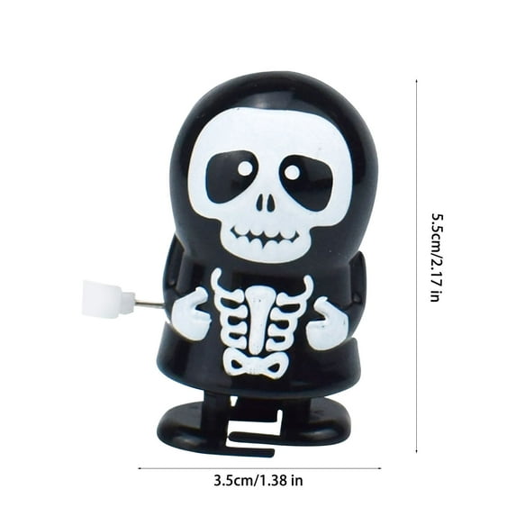Beautynvta 3 Pcs Halloween Wind-Up Toys, Assorted Novelty Jumping and Walking Clockwork Toys for Halloween Party Favors Supplies, Birthday Gifts