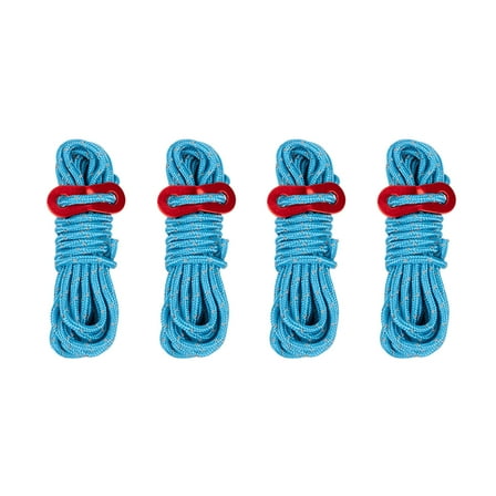 Beautynvta 4 Pack High-Reflective Guy Lines, 4mm Guy Lines Ultralight Tent Cords for Tent, Tying Down Tarp, Camping, Outdoor Packaging