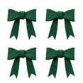 thumbnail image 1 of Beautynvta 4 Pcs Christmas Bow Ornaments, 1.97'' Felt Cloth Xmas Bow Decorations, Rustic Hanging Crafts Gift Bows for Xmas Tree Garland Wreath Holiday Decorations, 1 of 6