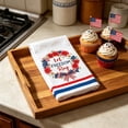 thumbnail image 1 of Beautynvta 4th of July Kitchen Towels, American Flag Stars Stripe Patriotic Hand Towel, Soft Absorbent Quick Drying Tea Towels Dishcloths for Memorial Day Home Decor, 1 of 6