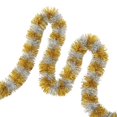 thumbnail image 1 of Beautynvta 7.55 Ft Colorful Wool Striped Tinsel Garland, Hanging Christmas Tree Garland Festive Holiday Indoor Decor for Home Party and Office Scene Setup, 1 of 6