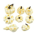 thumbnail image 1 of Beautynvta 8 Pack Small Artificial Pumpkins Fall Decor Set, Realistic Faux Pumpkin Ornaments for Halloween Fall Thanksgiving Party Table Decoration Supplies, 1 of 8