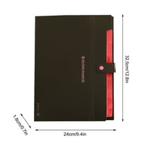 Beautynvta 8 Pocket Expanding File Folder Accordian File Organizer, A4 Letter Size Paper Portable Document Organizer for Office Supplies