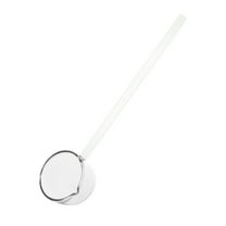 Beautynvta 9.65'' Heat Glass Ladle, High Temperature Borosilicate Glass Mixing Utensil Ladle with Pourable Mouth, for Home Kitchen Banquet Restaurant Soup Spoon