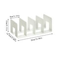 thumbnail image 1 of Beautynvta Acrylic Desktop Book Organizer, 4 Compartments Desktop File Folder Holder Organizer, Office Storage Stand Rack for Book, Envelopes, Mail, Document, 1 of 5