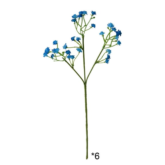 Beautynvta Artificial Babys Breath Flowers, Fake Flowers Silk Flowers, Faux Babies Breath Gypsophila Bouquet for Flower Arrangement Home Wedding Decoration, Light Blue