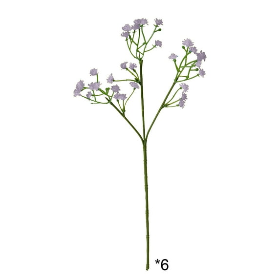 Beautynvta Artificial Babys Breath Flowers, Fake Flowers Silk Flowers, Faux Babies Breath Gypsophila Bouquet for Flower Arrangement Home Wedding Decoration, Purple