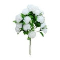 thumbnail image 1 of Beautynvta Artificial Carnations Flowers, Fake Carnation Silk Flowers for Mother's Day, Faux Carnations Large Bouquet for Wedding Floral Arrangements Home Party Decoration, White, 1 of 6