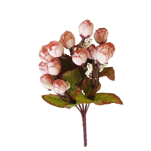 Beautynvta Artificial Flower, Easter Fake Silk Flowers, Spring Faux Bouquet with Stems, Realistic Plastic Flowers for Vase Fillers, Wedding, Home Decor, Table Centerpieces, Pink