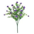 thumbnail image 1 of Beautynvta Artificial Flowers for Outdoor, Fake Plastic Flowers Bouquet with Green Leaves, UV Resistant No Fade Faux Plants for Home Garden Porch Patio Bushes, Purple, 1 of 4