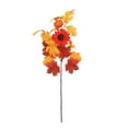 thumbnail image 1 of Beautynvta Artificial Maple Leaf Flower, Fake Fall Long Stem Maple Leaves Sunflower Pumpkin Flower Branch, Faux Autumn Flower for Halloween Thanksgiving Vase Decoration, 1 of 6
