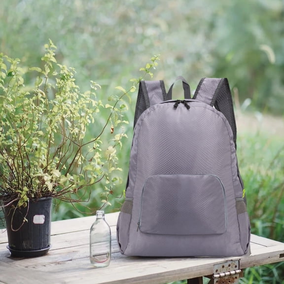 Beautynvta Backpack, Lightweight Packable Backpack for Travel Camping, Hiking Back Pack Waterproof Foldable Daypack for Men Women, Gray