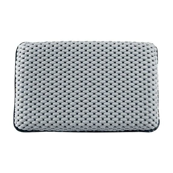 Beautynvta Bath Pillow Bathtub Pillow, Bath Pillows for Tub Neck and Back Support, Mesh Bath Tub Pillow Headrest with Strong Suction Cups, 7.5''x11.4'', Gray