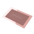thumbnail image 1 of Beautynvta Bath Rug, Square Bathroom Mat with Rubber Backing, Super Absorbent Quick Drying Non-Slip Bath Mat for Kitchen Sink, Shower Room, Bathtub, 16x24 In, Pink, 1 of 9