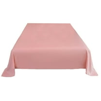 Beautynvta Bed Sheet, Solid Color Satin Bed Sheets, Super Soft Comfortable Lightweight Microfiber Flat Sheet, Easy Care, Wrinkle Free, Machine washable, 70.9''x90.5''