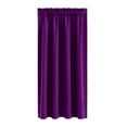 thumbnail image 1 of Beautynvta Bedroom Blackout Curtains, Energy Saving Thermal Insulated Curtains for Bedroom and Kitchen, Rod Pocket Drapes for Bathroom Window, 37.8x69 In, Purple, 1 of 4