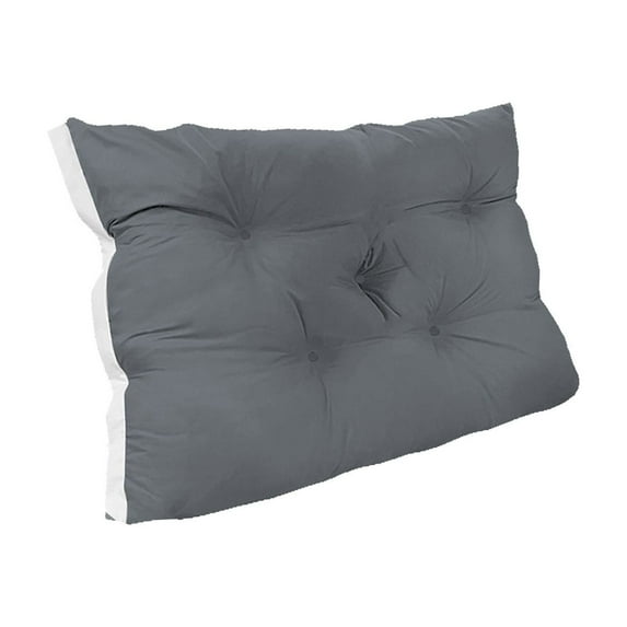 Beautynvta Bedside Cushion, Bedroom Cushion Pillow, Comfortable Support Bed Rest Reading Pillow for Tatami Mat Bed Sofa, Removable Cover, Washable, 23.6x19.7 Inch