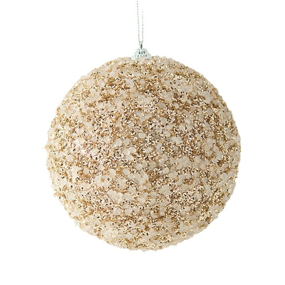 Beautynvta Big Christmas Balls, 5.91'' Sequin Christmas Balls Pendant, Exquisite Christmas Tree Ornaments, Shatterproof Plastic Hanging Balls for Home Holiday Party Decor