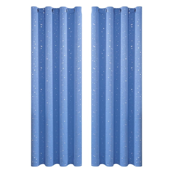 Beautynvta Blackout Curtains for Bedroom, Room Darkening Window Drapes with Grommet for Living Room, Insulated Thermal Light Blocking Curtains, Sky Blue