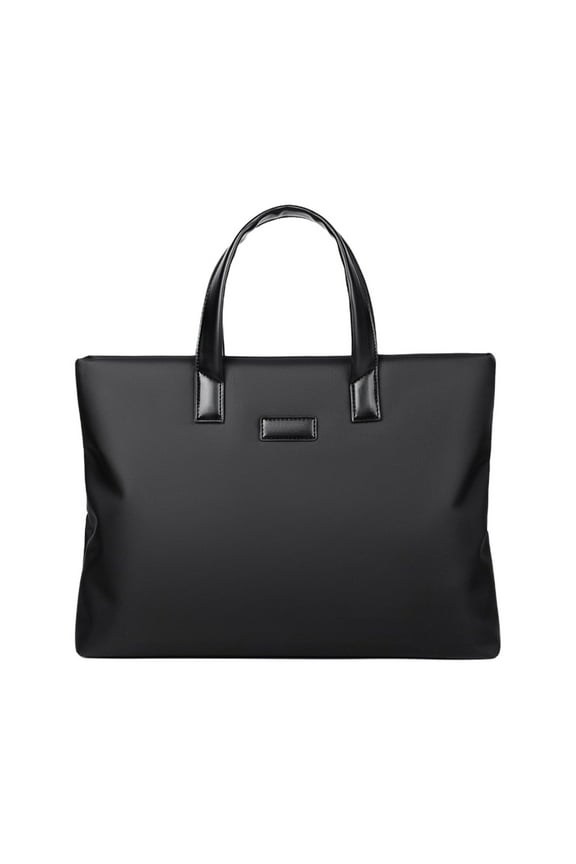 Briefcase Handle Bag, Portable Large Capacity Briefcase with Multiple Compartments and Pockets for Business Meetings and Daily Commutes, Men's Gift, Black