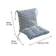thumbnail image 1 of Beautynvta Chair Cushion, Office Square Chair Cushion with Ties, Soft Seat Cushion with Back Support, High Back Rocking Chair Cushion, 15.4''x15.4''x15.4'', 1 of 4