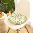thumbnail image 1 of Beautynvta Chair Cushion, Round Print Seat Cushion, Thickened Soft Filled Chair Pad Seat Pad for Kitchen Dining Chair Patio Office Dormitory Chairs, 15.7''x15.7'', Yellow, 1 of 6