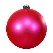 Beautynvta Christmas Ball Ornament, 4.72'' Matte Christmas Tree Ornaments Decorations Hanging Balls, Shatterproof Plastic Hanging Pendants for Xmas Tree Holiday Party Decor, Hot Pink