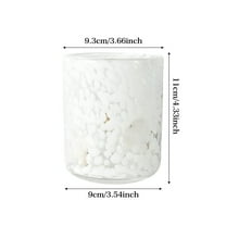 Beautynvta Christmas Cup, Christmas Polka Dots Glass Cup, 12oz Holiday Tumblers with Santa Snowflake Tree Patterns for Milk Juice Cocktails, Dishwasher Safe, Xmas Gifts