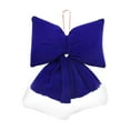thumbnail image 1 of Beautynvta Christmas Decoration Bows, Blue Velvet Bows for Christmas Tree, Christmas Tree Hanging Ornaments, for Xmas Tree Wreath Garland Outdoor Indoor Home Decoration, S, 1 of 6