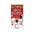 thumbnail image 1 of Beautynvta Christmas Door Cover, 35''x71'', Christmas Snowman Front Door Cover Decoration, Merry Christmas Banner, Christmas Backdrop Door Hanging for Porch Wall Party Decor, 1 of 7