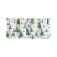 thumbnail image 1 of Beautynvta Christmas Forest Theme Short Kitchen Curtains, Sun-Blocking Partition Drapes, for Dining Room, Sink Windows, Small Space Holiday Decor, 55''x27.6'', 1 of 6