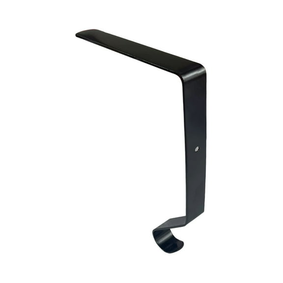 Beautynvta Christmas Hooks, Metal Mantel Hooks Hanger Non-Slip Christmas Stocking Hooks Wreath Hooks for Fireplace Mantle Front Door Hanging Decorations, Black