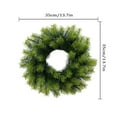 thumbnail image 1 of Beautynvta Christmas Pines Needle Wreath, 13.7'' Artificial Norfolk Pine Wreath, Faux Green Fake Pine Needles Wreath for Front Door, Wall, Windows, Home, Outdoor, Xmas Decor, 1 of 6