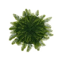 Beautynvta Christmas Placemat, 15.75'' Round Artificial Pine Needles Place Mat, Fake Greenery Plants Branches Mats, Winter Wreath Dining Table Mats for Xmas Party Decorations